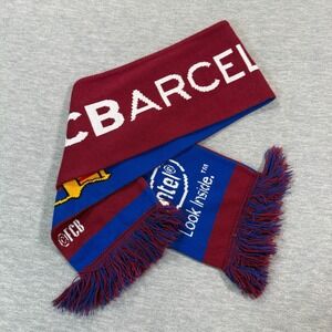 FC Barcelona Scarf‎ Unisex OS Multicolor Soccer Fan Barsa Football
